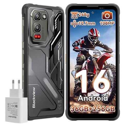 BLACKVIEW FORT 5 Android 16, 108 MP Hauptcaméra, AI inkl. 45W Outdoor téléphone (6,78 pouces, 256 GB Speicherplatz, 108