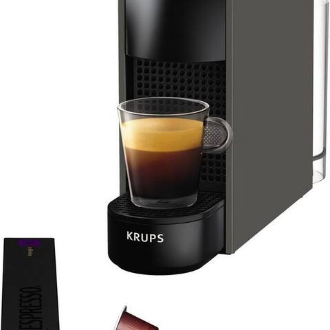 KRUPS machine à capsules XN110B Essenza Mini von Krups, Pumpendruck: 19 Bar, inkl. Willkommenspaket avec 7 Kapseln