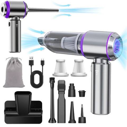 Akkee AKKEE Akku-aspirateur à main Mini aspirateur 16000Pa 6000mAh auto aspirateur, 100 W, 30 minutes