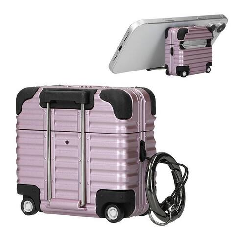 kwmobile Étui de protection pour casque Casque Case pour Apple AirPods 4 Coque, Koffer-Design Écouteurs
