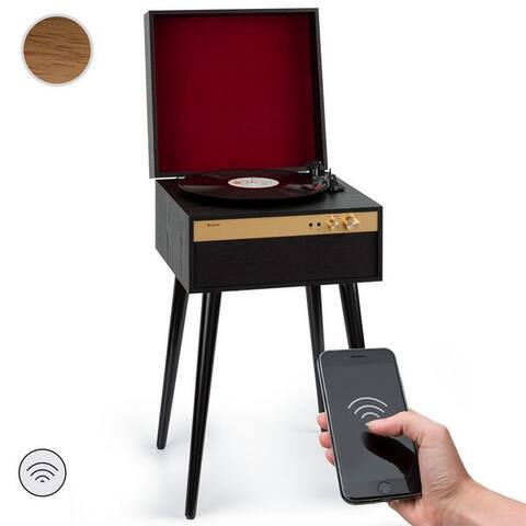 Auna Auna Berklee TT Case platine vinyle (Riemenantrieb, Bluetooth, Bluetooth enceinte Casqueanschluss AUX IN