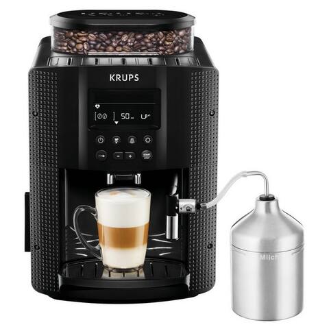 KRUPS machine expresso automatique EA8150, Arabica écran, LCD-écran, Speichermodus, Dampfdüse pour Cappuccino