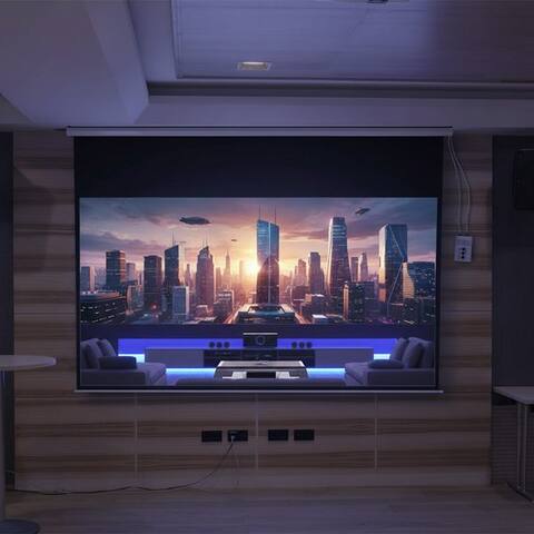Melko Melko Motorleinwand projecteurleinwand elektrisch 300x169 Heimkino Rolloleinwand Motorleinwand (3-Schicht