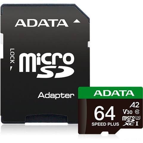 Adata ADATA ADATA SPEED PLUS microSDXC 64 GB, carte mémoire, externer Speicher (64 GB GB)