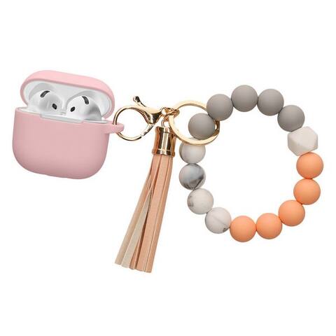 kwmobile Étui de protection pour casque Coque pour Apple AirPods 4 Case avec Schlaufe, Silikon Schutzhülle avec