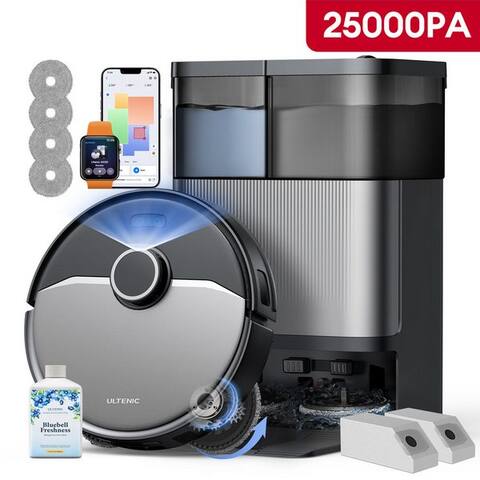 Ultenic Ultenic Nass-Trocken-robot aspirateur robot aspirateur avec wischfunktion,25000Pa,9 in
