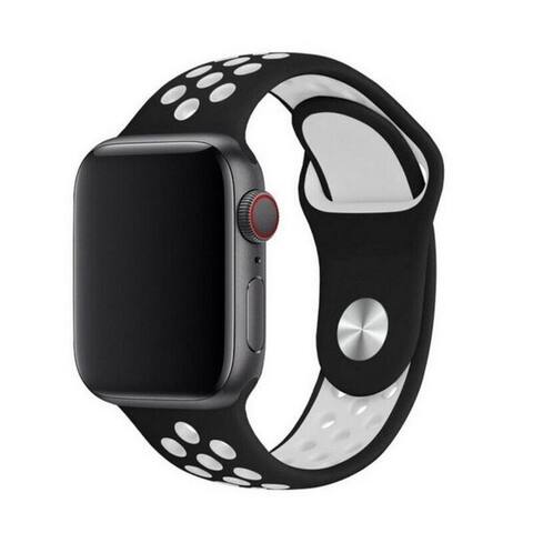 SmartUP Bracelet pour montre connectée pour Apple montre 11 10 9 8 7 6 5 4 3 SE Ultra Silikon Sport Ersatzband,