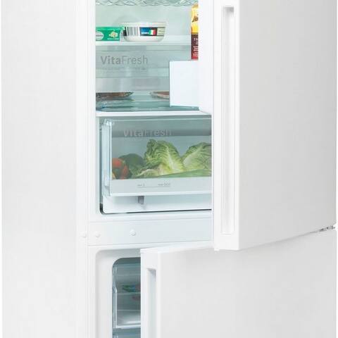 BOSCH Kühl-/Gefrierkombination Serie 6 KGE36AWCA, 186 cm hoch, 60 cm breit, Low Frost, VitaFresh Schublade, Big