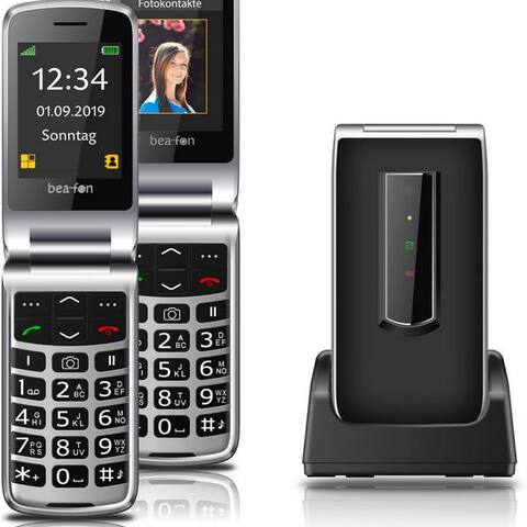 Beafon Beafon Bea-fon SL495 téléphone à clapet (2,4 pouces, SOS-Notruftaste)