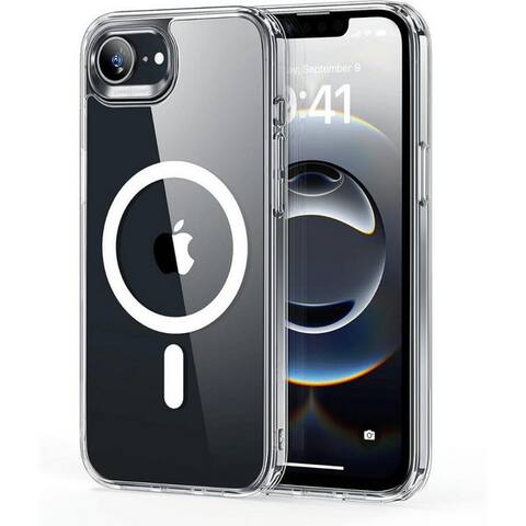 Smartup SmartUP smartphone-Coque pour iPhone 16e MagSafe Transparent Silikon Ultra Slim Case Coque pour smartphone 6,1