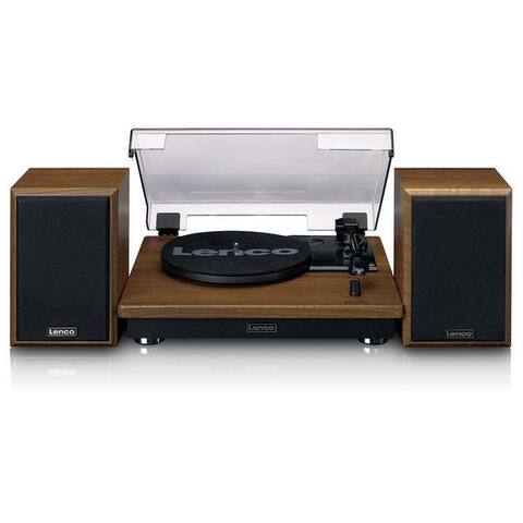 Lenco Lenco LS-100WD platine vinyle (Riemenantrieb, Bluetooth®, Bluetooth 5.0, AUX-In, separates loudspeakers for