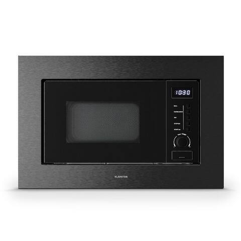Klarstein Klarstein micro-ondes VeroSteel, micro-ondes; Grill, 20 l, Einbau Microwave Grill 800 W 20 L LED tactile