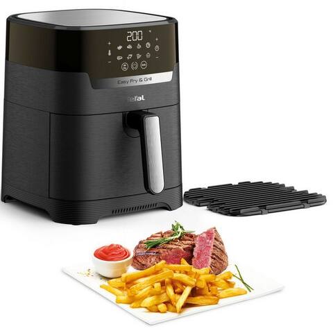 TEFAL air fryer Easy Fry & Grill Precision, 2-in-1 Heissluftfriteuse & Grill, 1550 W, XL Kapazität, 8 Programme,
