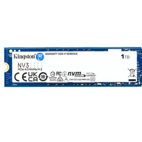 Kingston Kingston 1000G NV3 M.2 2280 NVMe SSD interne SSD (1000 GB) 6000 MB/S Lesegeschwindigkeit, 4000 MB/S
