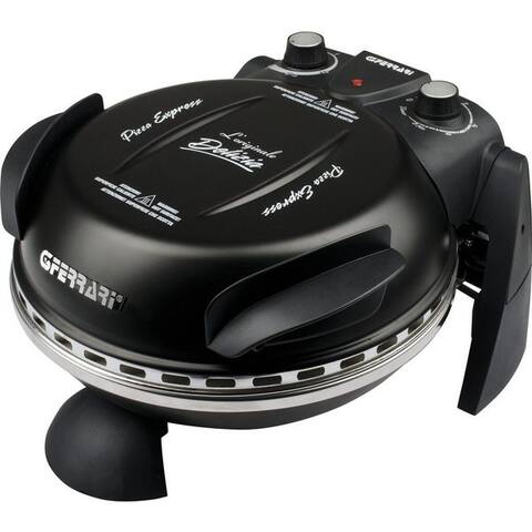 G3 G3 Ferrari Pizzaofen Delizia G1000610 Noir inkl. Pizzaschaufel + Rezeptheft, bis 400 °C avec Pizzastein –
