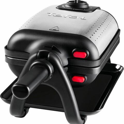 TEFAL gaufrier WM756D Kingsize, 1200 W, pour 2 belgische Waffeln, avec Dreh-Funktion, antihaftbeschichtet