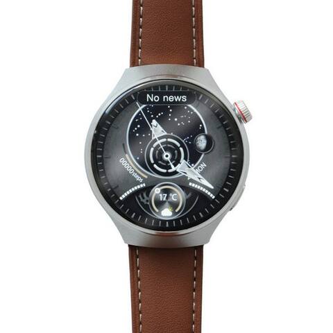 BRAUN Leicke LEICKE APPLOID montre connectée R9+ matt silber IP65, Metallgehäuse, montre connectée (3,86 cm/1,5