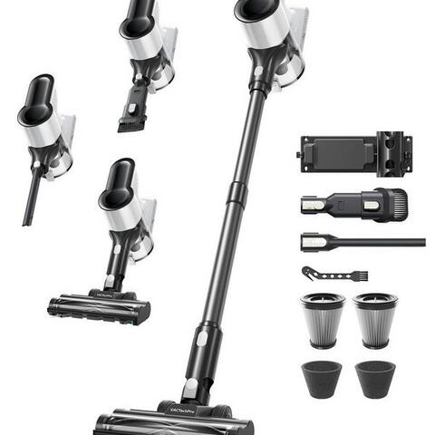 Vactechpro VACTechPro Akku-Hand-et aspirateur balai F02 Lite Akkuaspirateur 550W/50kPa/50Min., 8‑stufigem Filtersystem,