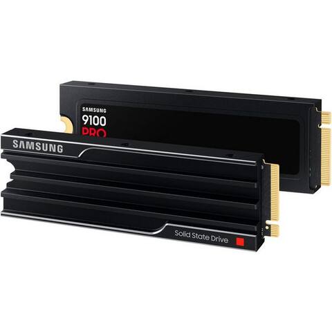 SAMSUNG 9100 PRO Heatsink PCIe® 5.0 NVMe™ M.2 interne Gaming-SSD (1 TB) 14700 MB/S Lesegeschwindigkeit, 13300 MB/S