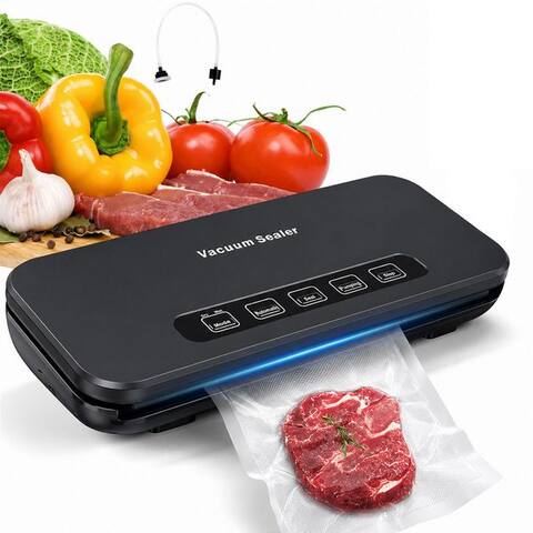 Mopuea MOPUEA sous-vide Vakuumiergerät Vacuum Sealer Folienschweißgerät, Zum Frischhalten von Lebensavecteln