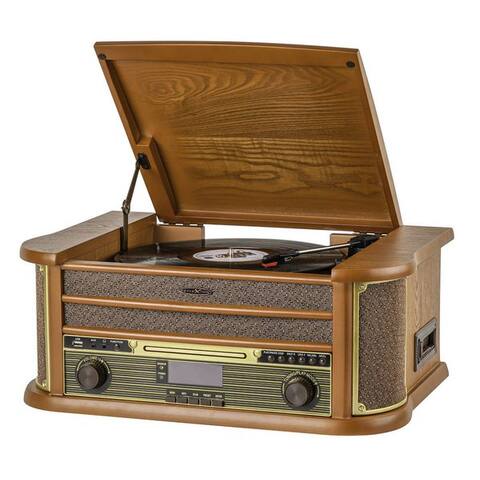 Reflexion Reflexion HIF2002DAB Retro HiFi Anlage avec DAB+, Bluetooth 5.0 & USB-Encoding radioplatine vinyle