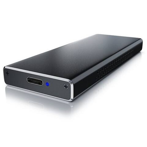 Csl CSL disque durn-Gehäuse pour NVME M.2 SSDs, USB 3.2 Gen2 disque durngehäuse aus Aluminium, (1 St), M.2 Key-M