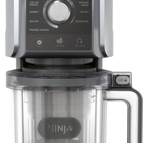 NINJA sorbetière NC502EU Creami Deluxe, 10-in-1 Eis-et Eisgetränkmaschine, 0,71 l, 800 W, avec 2x 710 ml Deluxe