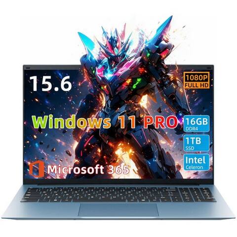 MICROSOFT MENGHU 15,6 pouces ordinateur portable Windows 11 Pro 16GB RAM 1TB SSD – inkl. Microsoft 365 ordinateur
