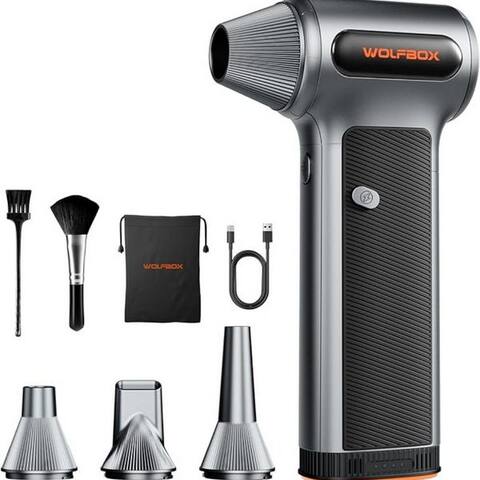 Wolfbox WOLFBOX aspirateur à main MF200 Elektrisches Laubblasgerät, avec 3-stufiges Hochpuissancesgebläse
