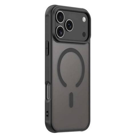 APPLE Futurea Coque pour smartphone smartphone iPhone Coque Noir MagSafe Case Frosted-Black Case, pour Apple iPhone 17,