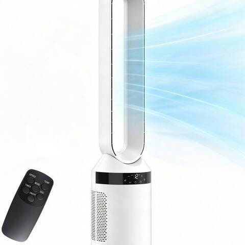 Rebonique Rebonique ventilateur colonne Blattloser ventilateur avec Fernbedienung Standventilateur sehr Leise,