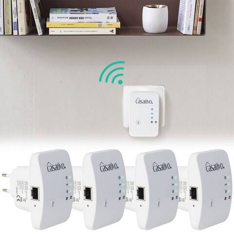 Casativo Casativo 300 Mbit/s avec WPS-Funktion-WiFi-amplificateur WiFi-répéteur, 2,4 GHz – Einfache Einrichtung