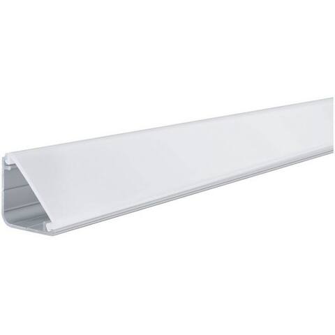 Paulmann Paulmann LED-Stripe-Profil Delta Profil avec Diffusor 1m Alu eloxiert, Satin, Alu/Kunststoff