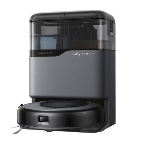 EUFY robot aspirateur C20 avec wischfunktion avec All-in-One-Station,7000Pa, avec Beutel, Auto-Entleerung,