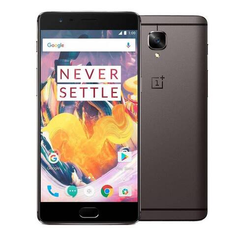 ONEPLUS OnePlus 3T A3003 64GB Dual Sim Android smartphone Gunmetal Neu OVP smartphone (13.97 cm/5.5 pouces, 64 GB