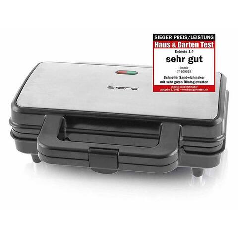 Emerio Emerio grill à sandwich ST-109562 Design Sandwich-grille-pain, Edelstahl, 900 W
