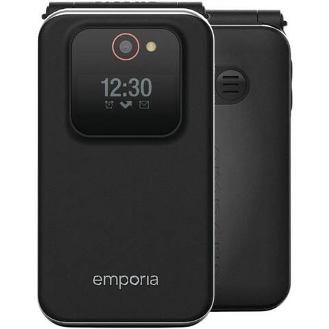 Emporia Emporia Joy - Seniorentéléphone - Noir Seniorentéléphone (2,8 pouces, téléphone à clapet pour Senioren)