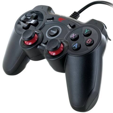 SONY Schwaiger GPC18 USB Gaming manette Pad 2x Vibration PC-manette (1x manette, Joystick Gamemanette passend pour