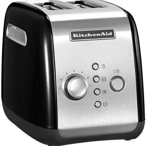 Kitchenaid KitchenAid grille-pain 5KMT221EOB Onyx Black, 2 kurze Schlitze, pour 2 Scheiben, 1100 W