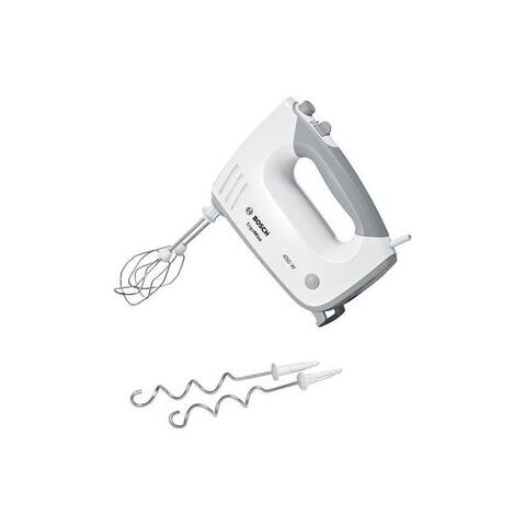 BOSCH Handblender ErgoMixx MFQ36400, Edelstahl Rührbesen/Knethaken, 5 Stufen, weiß, 450 W, 5 Stufen plus