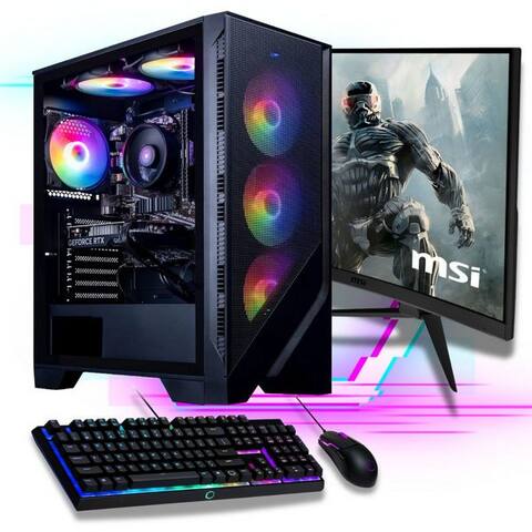 Meinpc MeinPC Ryzen 9 avec GeForce RTX 5060 PC gamer-Komplettsystem (AMD Ryzen 9 7900, RTX 5060, 32 GB RAM, 1000 GB