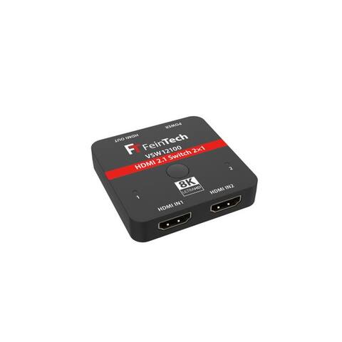 Feintech FeinTech Audio / Video Matrix-switch VSW12100 HDMI 2.1 switch 2 In 1 Out, 4k 120Hz. 8K 60Hz, VRR,