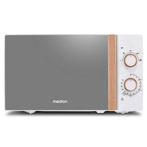 Medion® Medion® micro-ondes MD 10596, micro-ondes, 20 l, Auftaufunktion, Holzoptik