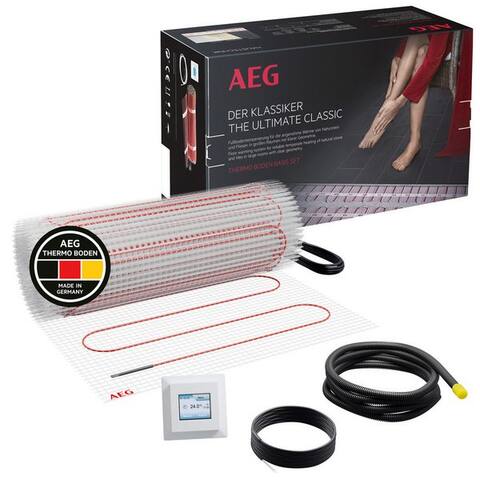 AEG Haustechnik Fußbodenheizung Basis Thermo Boden »TBS TB 160/8 Set Plus«, Elektrische Fußbodenheizung,