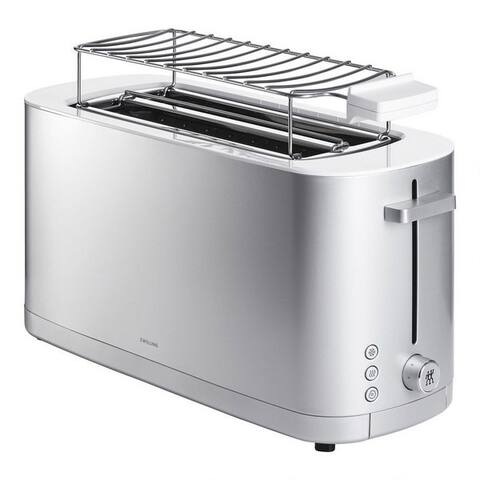 ZWILLING grille-pain 1005779 Enfinigy, Langschlitz-grille-pain pour 4 Scheiben, avec Brötchenaufsatz & Automatik