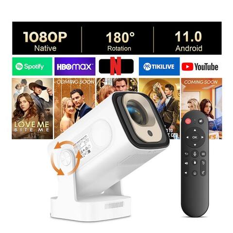 XBOX XGODY Gimbal 5 Pro-Autofokus-projecteur Mini-projecteur (400 lm, 10000:1, 3840 X2160P px, BT 5.4 Auto