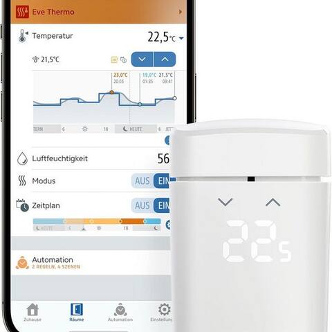 Eve EVE Heizkörperthermostat Eve Thermo (Matter), (1 St)