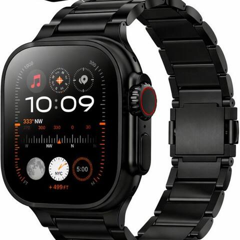 APPLE S&T Design Bracelet pour montre connectée Titanium Armband Titan pour Apple montre Magnetisch, Premium Titan