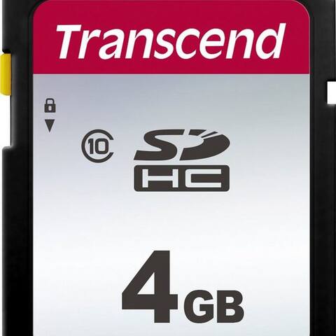 Transcend Transcend SDHC 300S 4 GB carte mémoire (4 GB, Video Speed Class 30 (V30), 20 MB/s Lesegeschwindigkeit)