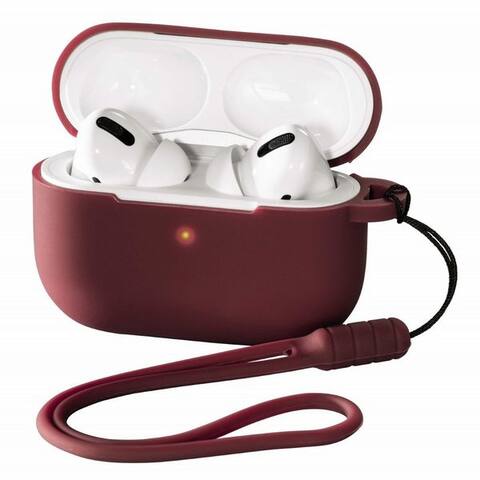 Hama Etui Silikon Skin Case Coque de protection Rouge Casque sans fil (Trageband zur Sicherung Cover pour Ladecase